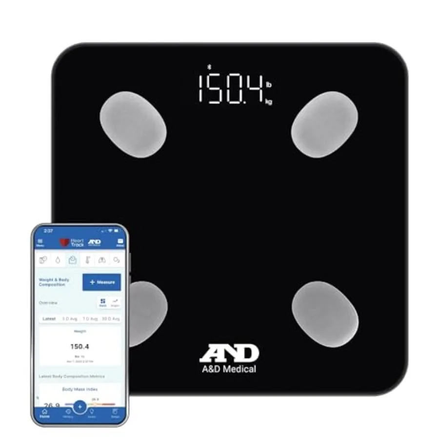 

Smart Scale for Body Weight - UC-450BLE - Bluetooth Body Fat Scale with BMI, Body Composition, Digital Bathroom Scale, Tracks 7
