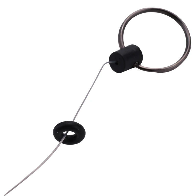 개폐식 키체인, 헤비 듀티 배지 거치대 릴, 멀티툴 카라비너 클립, 철사 코드가 있는 키링, 9 팩