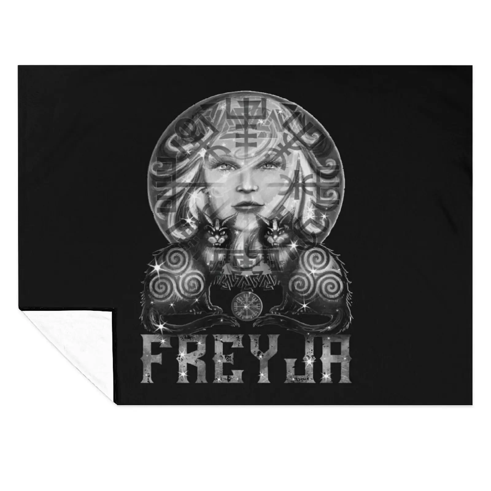 

Скандинавская богиня Freyja - темное одеяло, декоративные кровати, волосатое летнее постельное белье, роскошные утолщенные одеяла