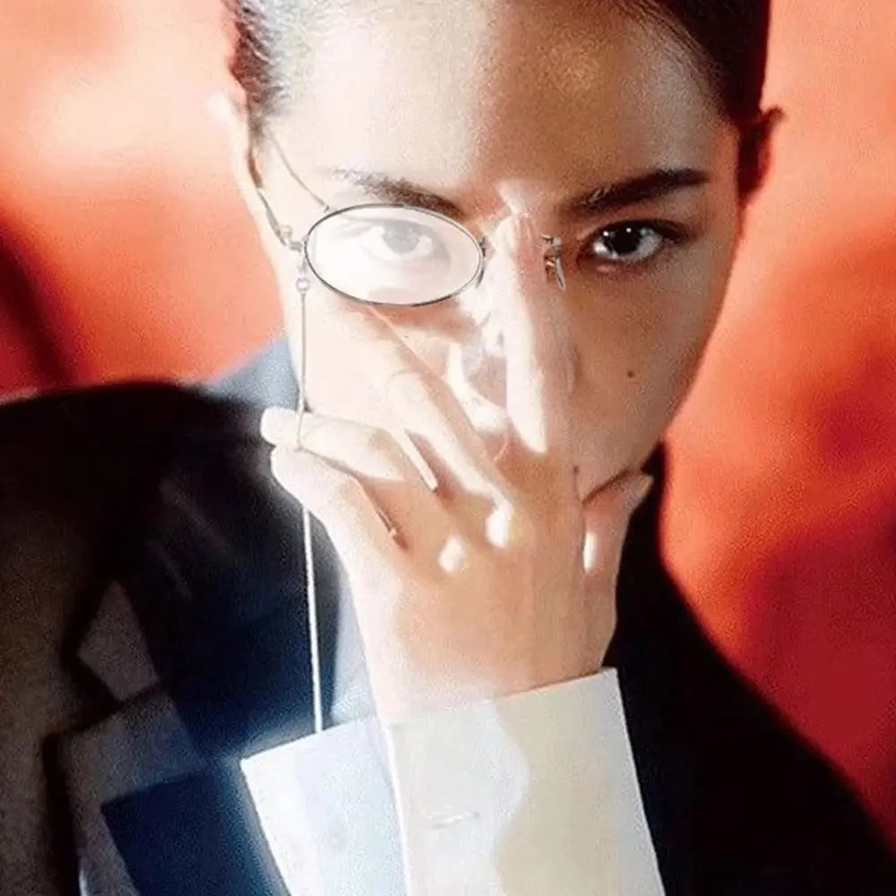 Retro anime único óculos estilo britânico punks monóculo óculos estilo steampunk unisex