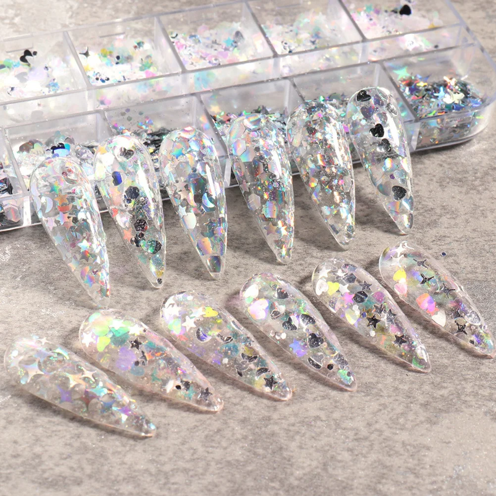 

Box Irregular Star Nail Sequin Glitter Manicure DIY Patches Fingernail Decoration Art Supplies Nail Art Sequin Decor