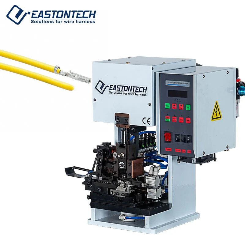 FACTORY Semi-auto Wire Stripping Crimping Machine 3T Terminal Press Machine JST Molex terminal crimping machine EW50A-3 AWG26-14