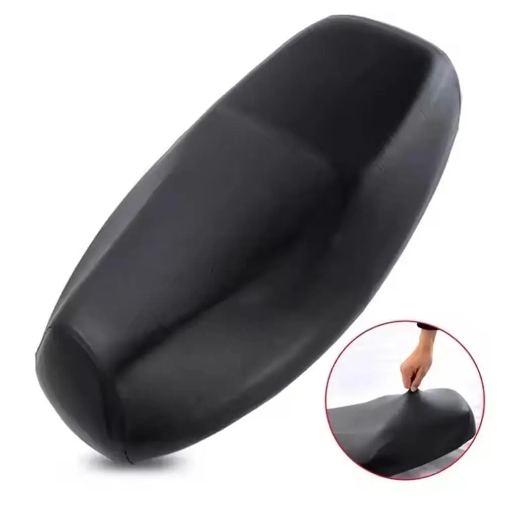 Motorcycle Seat Cover Waterproof Rain Dustproof Motorbike Scooter Cushion Seat For Sun Protection With Stretch Leather Bag P7L4