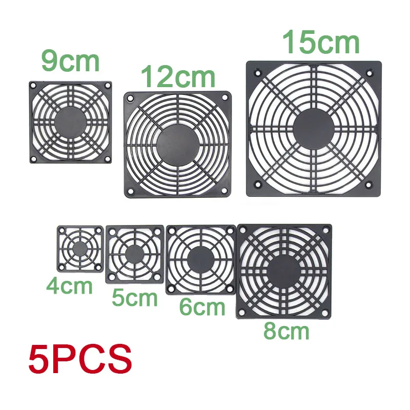 

5pcs Fan Anti-dust Grills PC Case Fan Dust Dustproof Grills 80mm 120mm 90mm 4cm 5cm for Desktop Computer Case Cooling fan