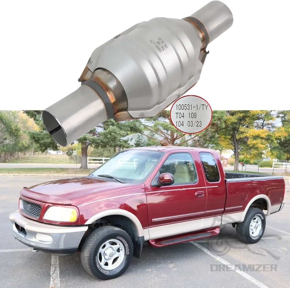 

Каталитический нейтрализатор с входом/выходом 2 дюйма, с теплозащитным экраном, EPA OBDII, трехкомпонентный, для Ford F150 F-150