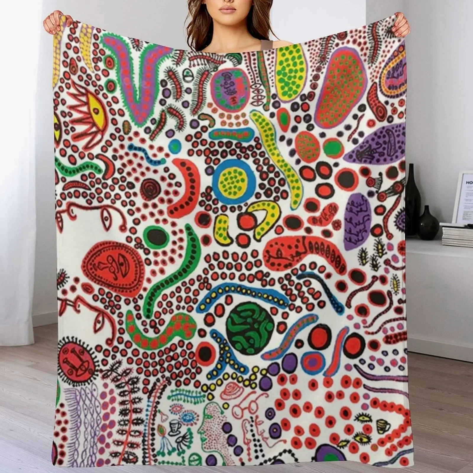 Yayoi Kusama Endless Life Throw Blanket cosplay anime Sofa Blankets