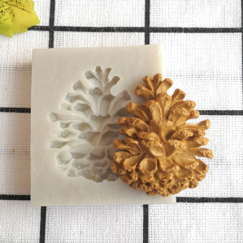 

Christmas Pine Cones Shape Cake Fondant Silicone Mold Candy Chocolate Molds Biscuits Mould DIY Cake Decoration Baking Tools