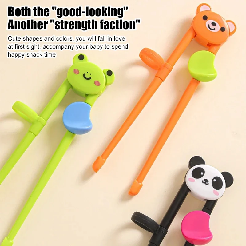 

1 Pair Multi Color Cute Bear Panda Cat Learning Training Chopsticks For Kids Children Chinese Chopstick Learner Gifts