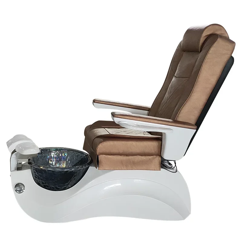 Pedicure Chair Hot Sale Retail High End Modern Black Beauty Salon Foot Massage Chair Manicure Chair For Beauty Salon