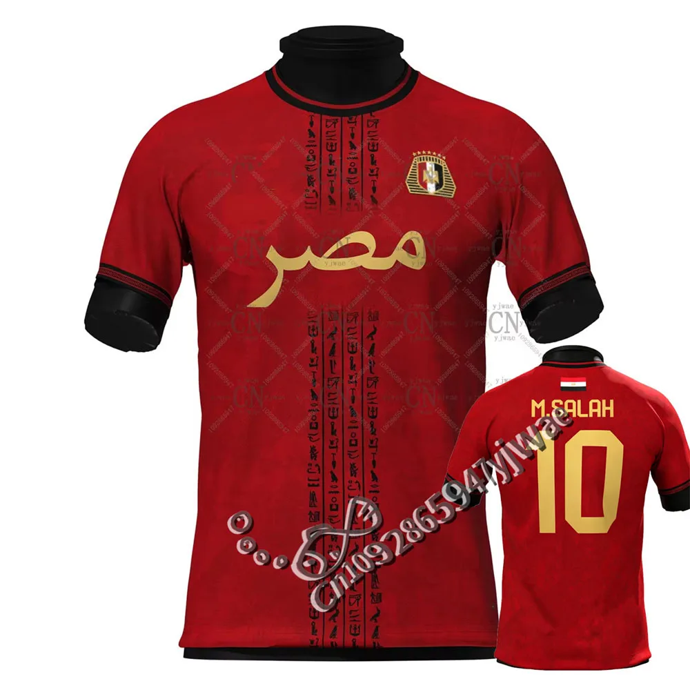 Neues Ägypten Limited Edition Fußballtrikot Sportbekleidung Kurzarm Schnelltrocknend Fitness-T-Shirt Erwachsene Kinder Grafik-T-Shirt Fußball-T-Shirt – Detail 5