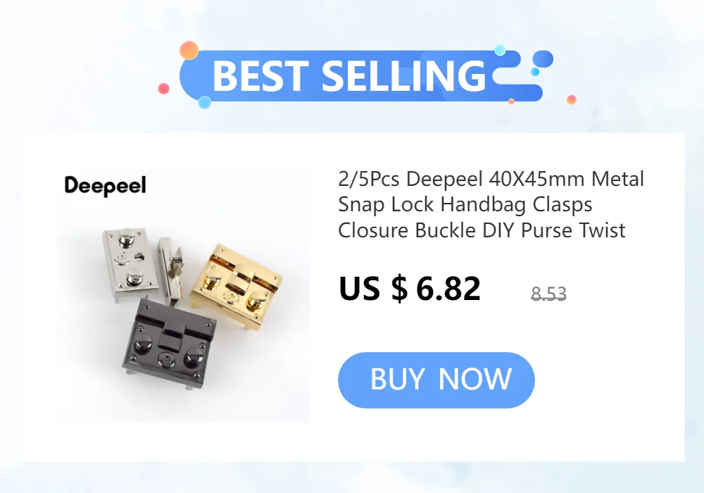 2/5Pcs Metal Turn Lock Snap Buckles for Handbag Women Bag Twist Locks Clasps Closure DIY Latch Buckle Hardware Accessories