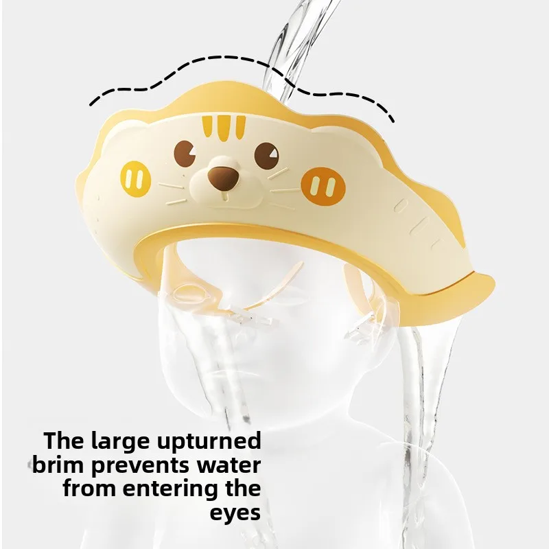 Baby Children's Waterproof Hat Baby Hair Washing Waterproof Ear Protection Baby Shower Cap Shampoo Cap