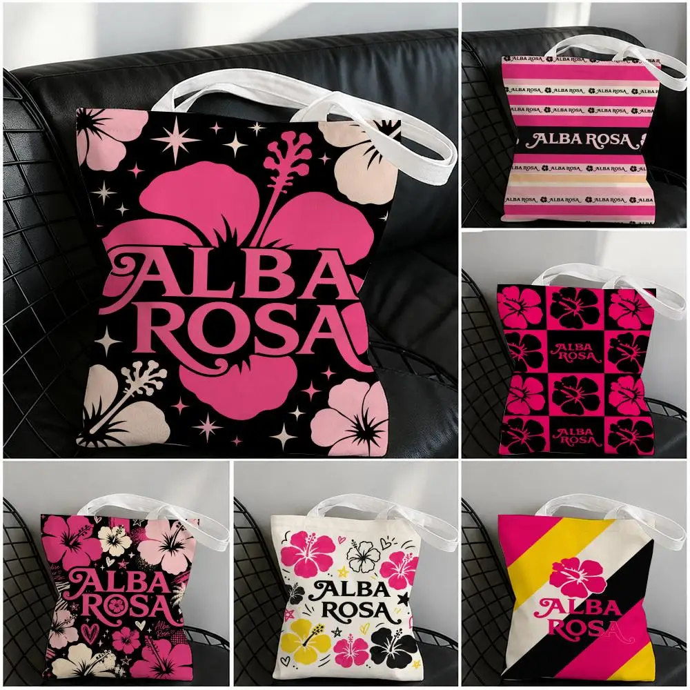 Bolsas de almacenamiento marca A-Alba R-Rosa, bolso de lona, ​​apto para el trabajo, la escuela, los desplazamientos diarios y otras ocasiones.