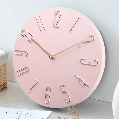 (LETO) 레토 무소음 벽시계 - 플랫 디자인으로 완벽한 거실 인테리어 8 벽시계 거실 가구 매달려 패션 시계 조명 럭셔리 현대 간단한 창조적 인 벽 매달려 매우 조용한 미니멀리스트
