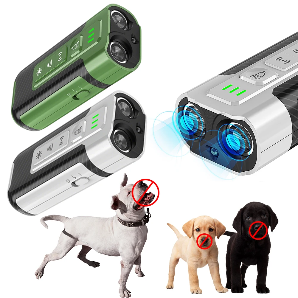 

Dog Bark Deterrent Device Long-Range Ultrasonic Anti Barking Device Stop Dogs Bad Behavior Rechargeable Dog Repeller