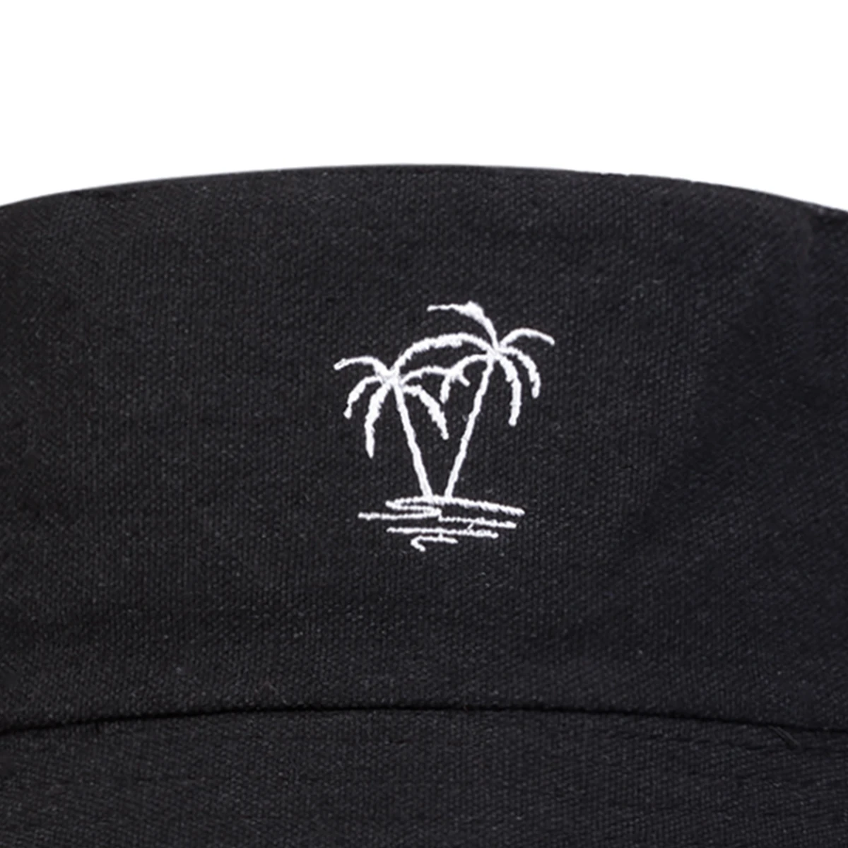 قبعات دلو مطرزة لشجرة جوز الهند للجنسين ، ارتداء على الوجهين ، قبعات الصيادين في الهواء الطلق ، قبعة واقية من الشمس عارضة #5