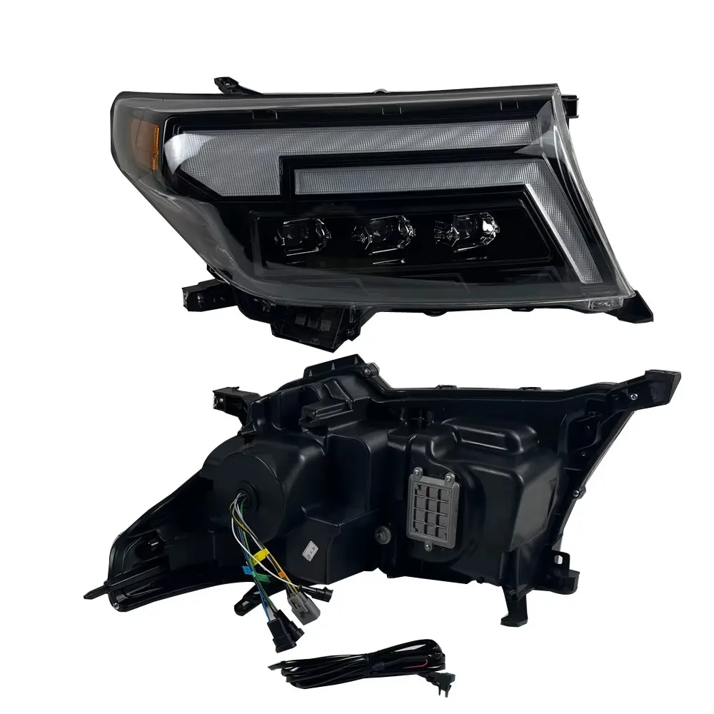 

ПАРА светодиодных фар для Toyota Land Cruiser LC200 2007-2015 DRL, линза проектора указателя поворота
