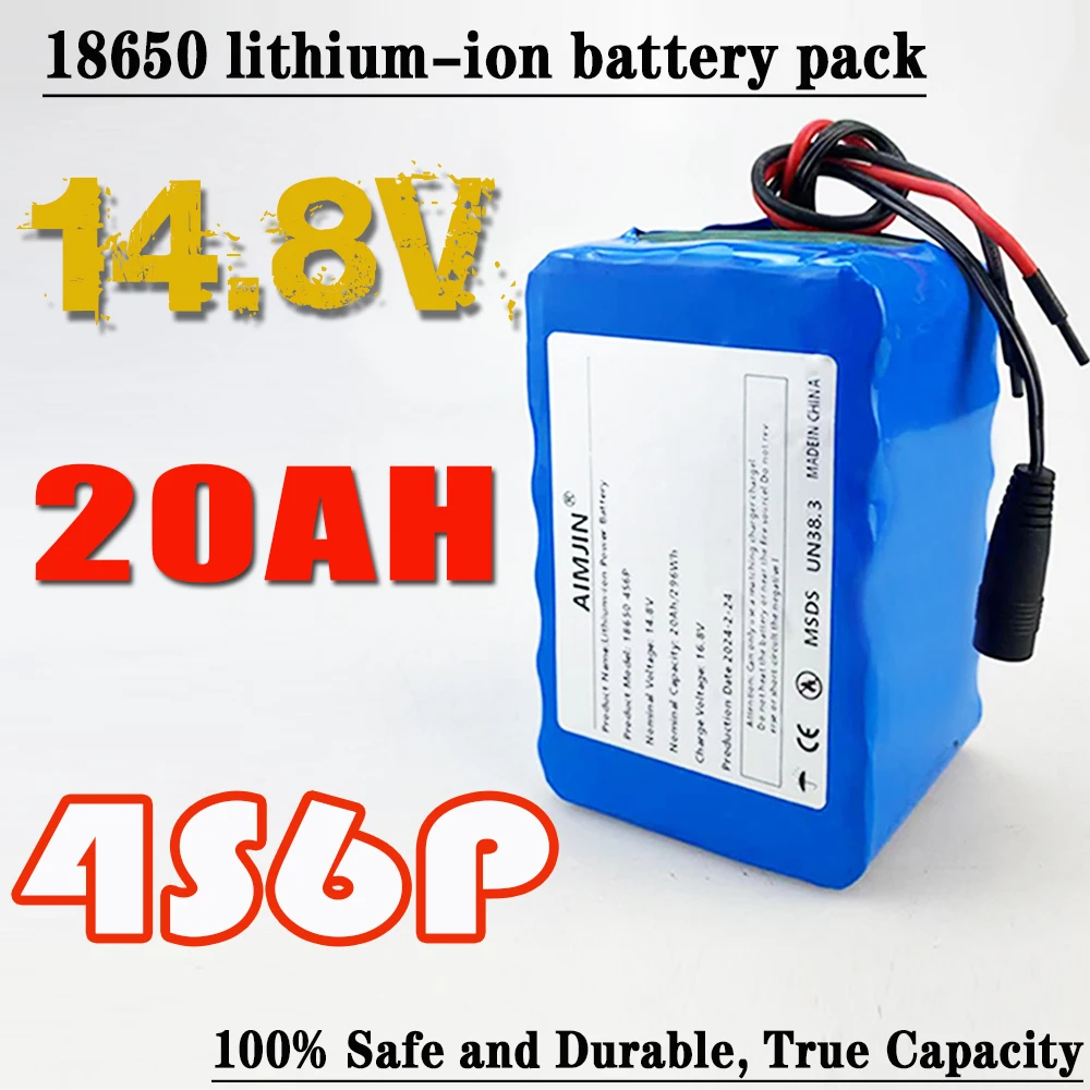 

14.8V 18650 Battery 4S6P Rechargeable Battery 20000mAh Built-in BMS Is Suitable for A Wide Range of Hybrid Car Electronic Toys