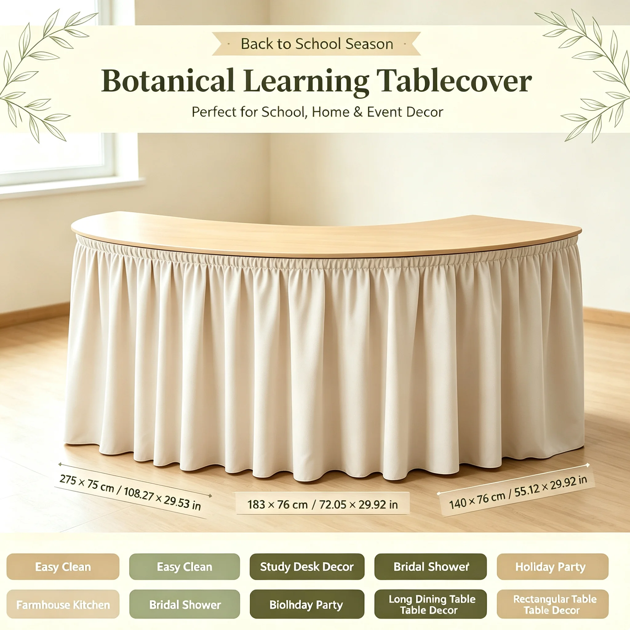 1 piece of soft pastel striped tablecloth, suitable for weddings, baby showers, and birthday partieszyc