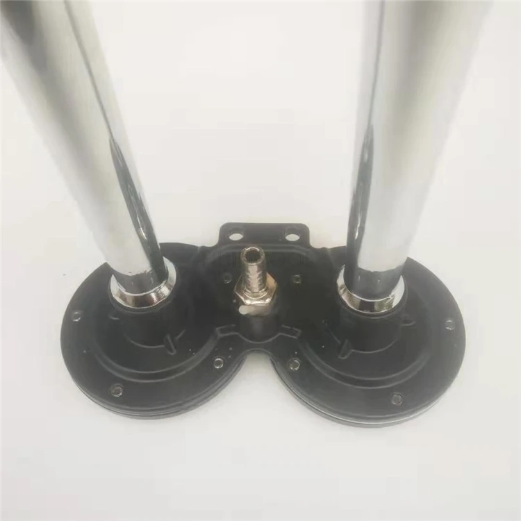 

24v truck electric control air horn universal super loud tweeter double barrel air horn waterproof alloy barrel air horn