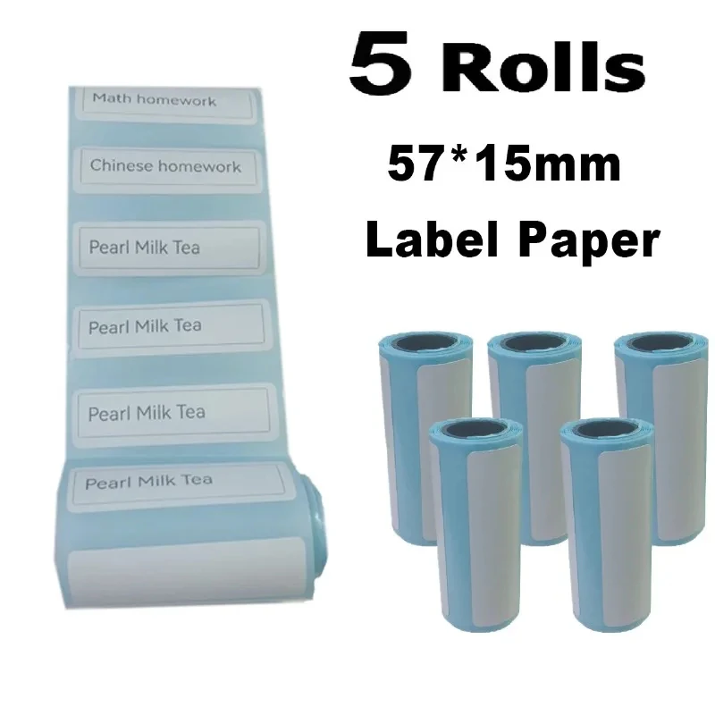 Thermal Paper Label Sticker Colorful adhesive Printing Paper Mini Printer For Printer Kids Instant Print Camera 57x25