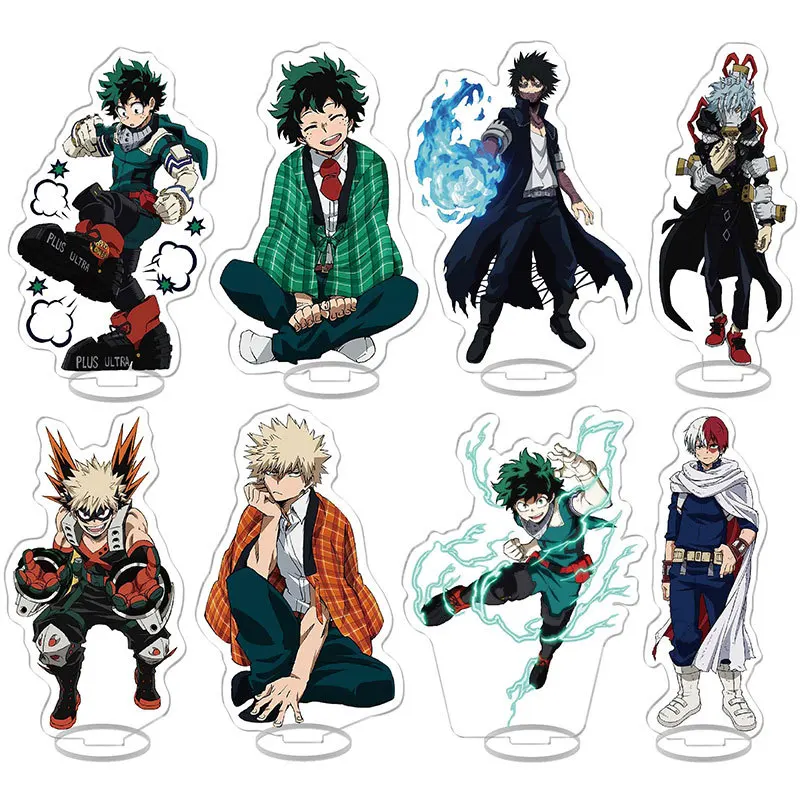 My Hero Academia Izuku Midoriya Acrylic Figure Display Pendant Cartoon Stand Model Plate Friends Gift Accessories Keychain