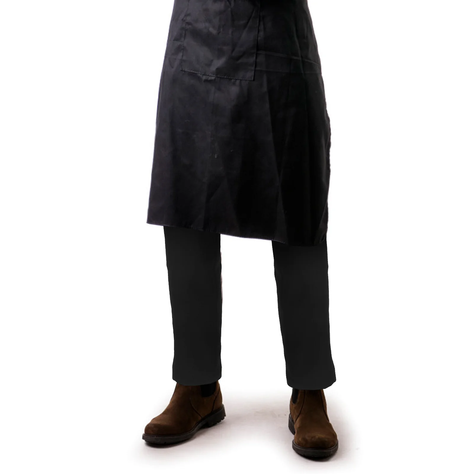 Pantalon respirant noir pour hommes, vêtements de travail de cuisine, résistant à l'huile, lavable, uniforme d'hôtel de Restaurant, vêtements de travail amples