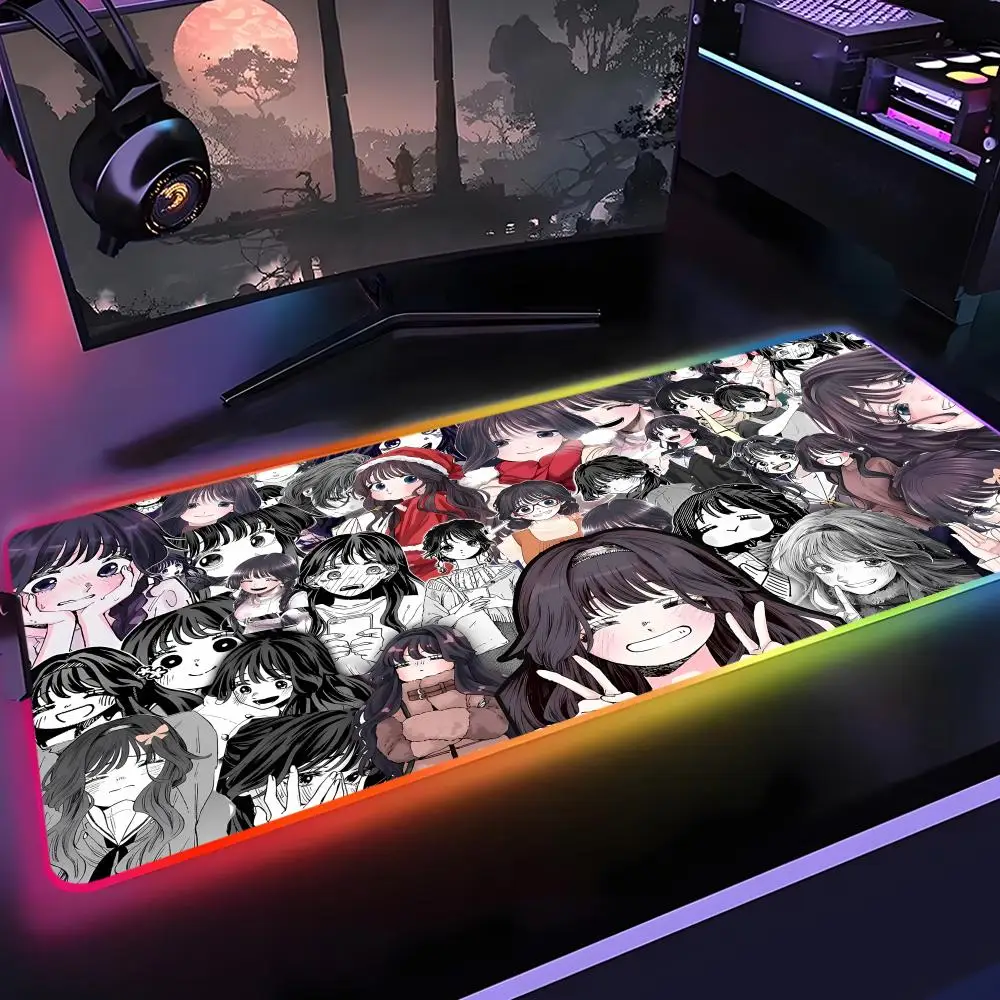 

The Fragrant Flower Blooms with Dignity Mouse Pad Game Rgb Desk Mat Back Light Led Mousepad Setup Deskmat Big Mousepad Backlight