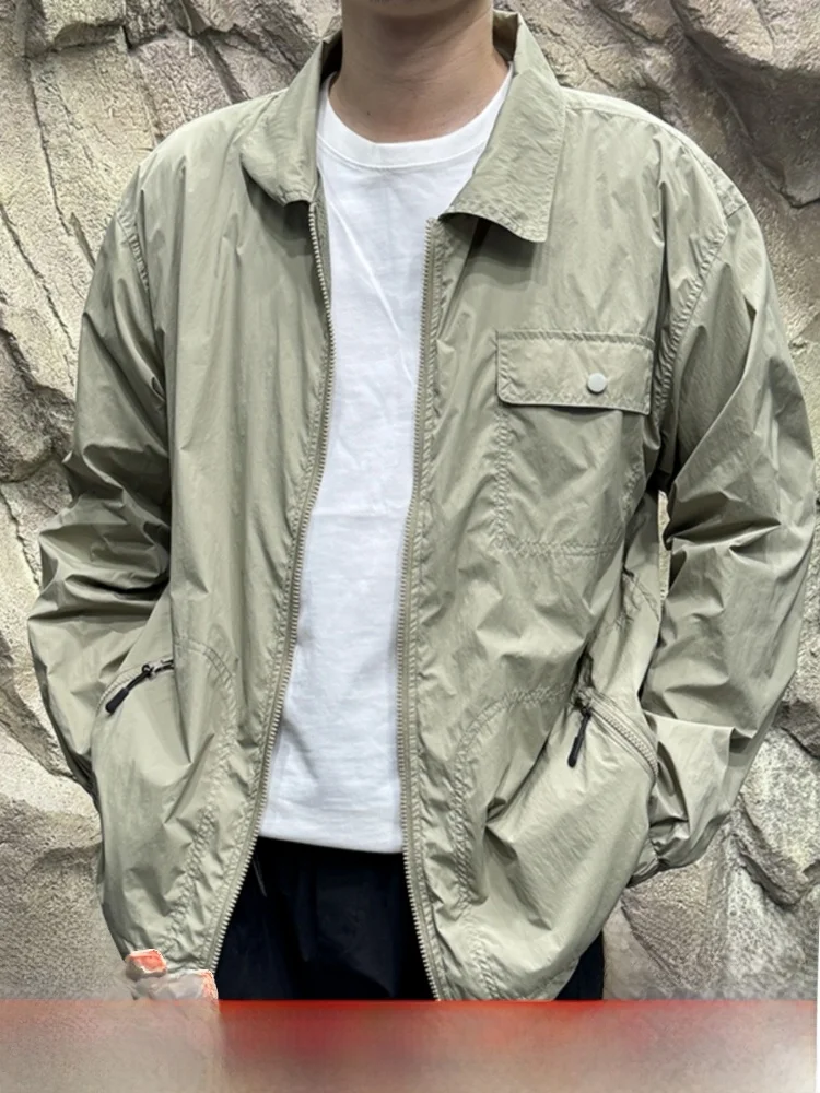 

Свободное мужское спортивное пальто на открытом воздухе Jaet, новый осенний дизайн, ретро японское пальто с откидным воротником, молодежное пальто с подставкой, длинное свечение