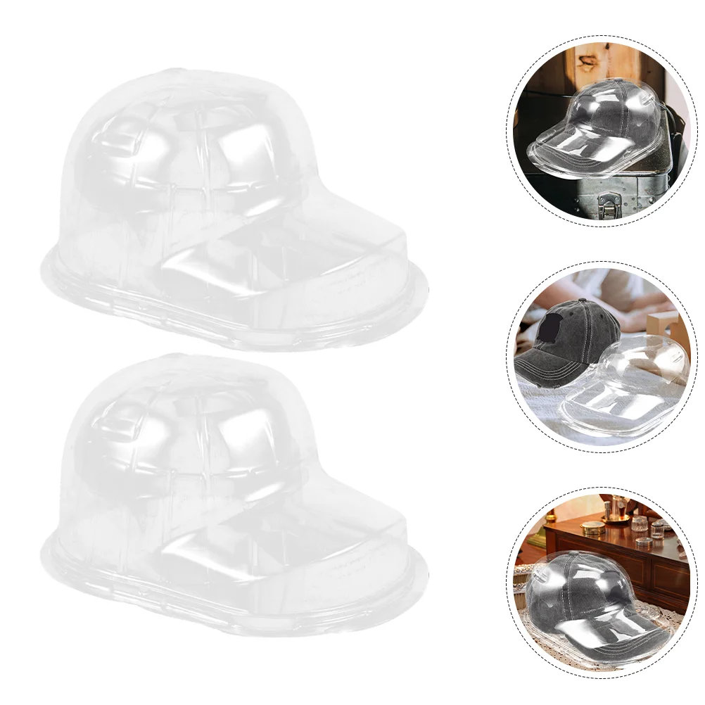 2 Pcs Baseball Cap Display Stand Hat Support Plastic Holder Rack Storage For Shaper