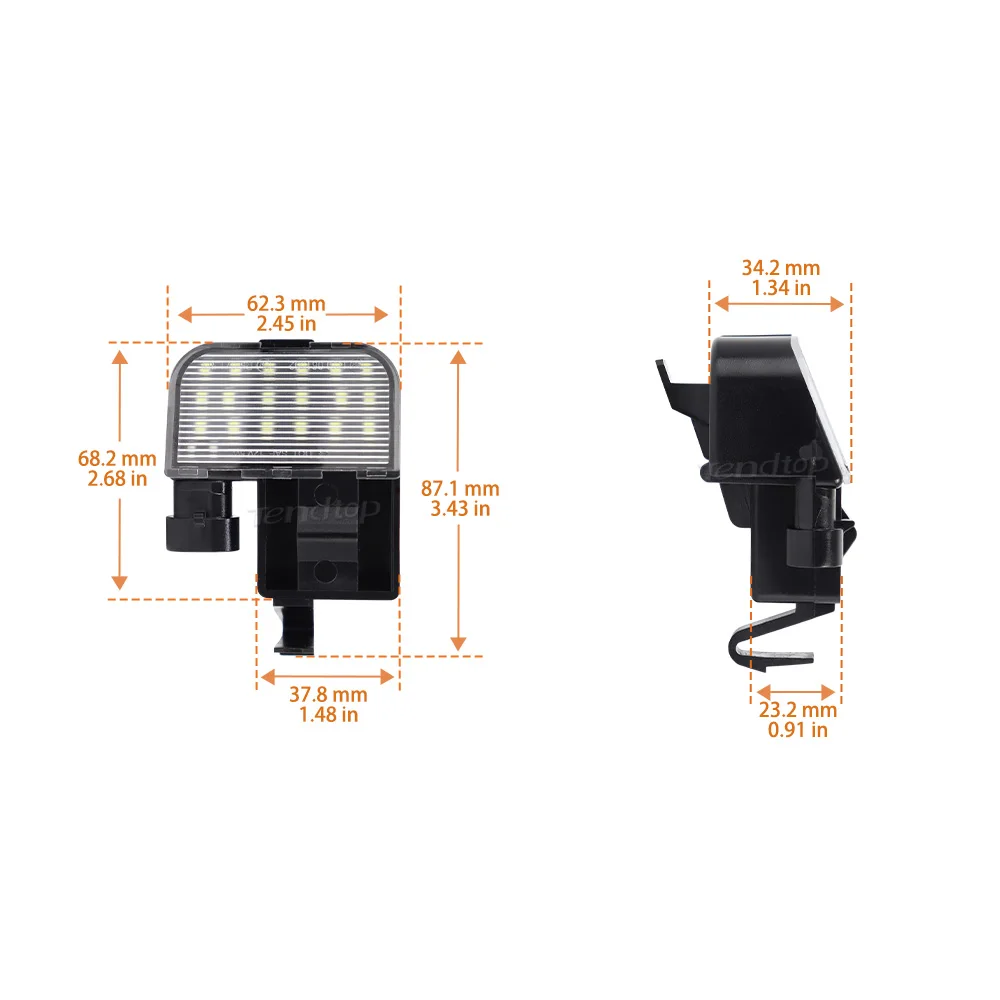 1pcs White LED Under Hood Courtesy Truck Lights For Chevy Silverado Express Tahoe GMC Sierra Savana Yukon 1997 2007