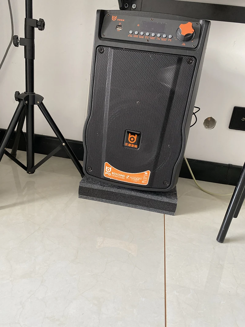 Almohadilla de aislamiento de estante de Audio HiFi, altavoz de graves, amortiguador, pies, soporte con picos para subwoofers, monitores de estudio y kits de batería