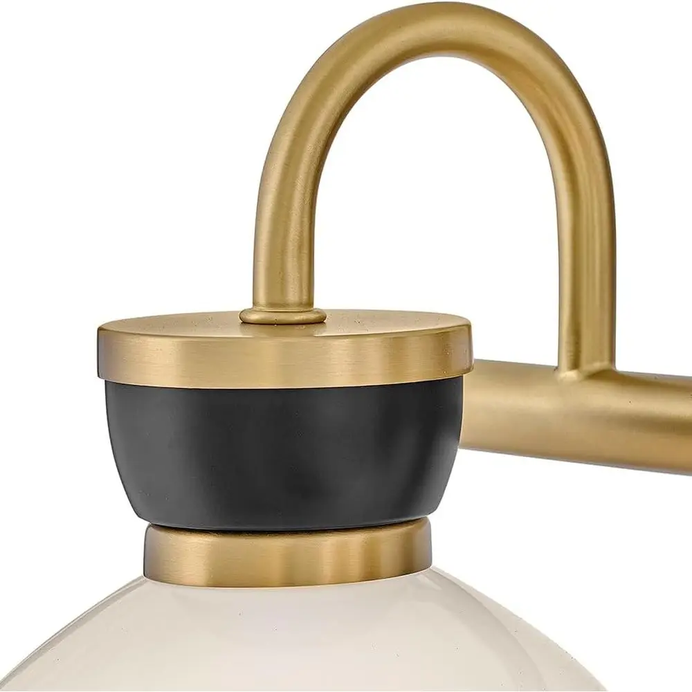 Lucy 3-Light Vanity Fixture in High Gloss Brass Finish