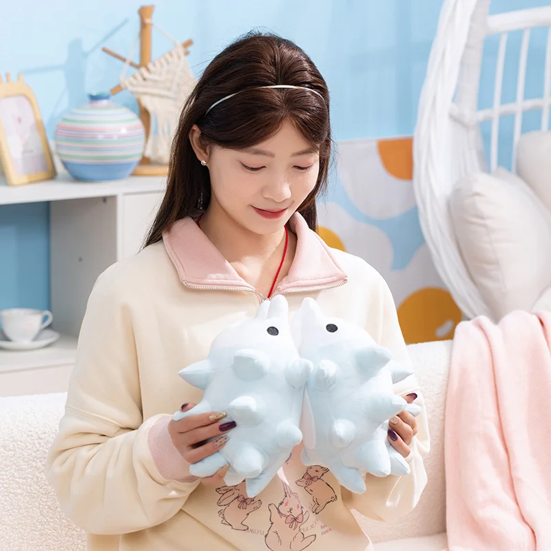 Snom Plüschpuppe, schöne Eisfigur, weiches, flauschiges Sammelspielzeug für Spiele- und Anime-Fans, für den Innenbereich, Tischdekoration, Heimdekoration – Detail 6