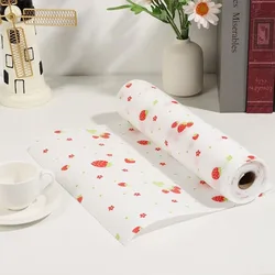 1roll Strawberry Pattern Shelf Drawer Liners Mat Non-Slip Non-Adhesive Shelf Paper Protector Anti-Mildew Antibacterial Liner Mat