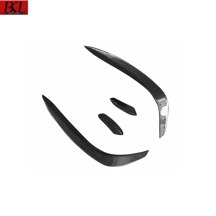 لمرسيدس بنز C الفئة W206 C200 C260 الرياضة 2022 ألياف الكربون سكين الرياح الضباب مصباح تنفيس الهواء شريط مزخرف ترقية طقم الجسم #3