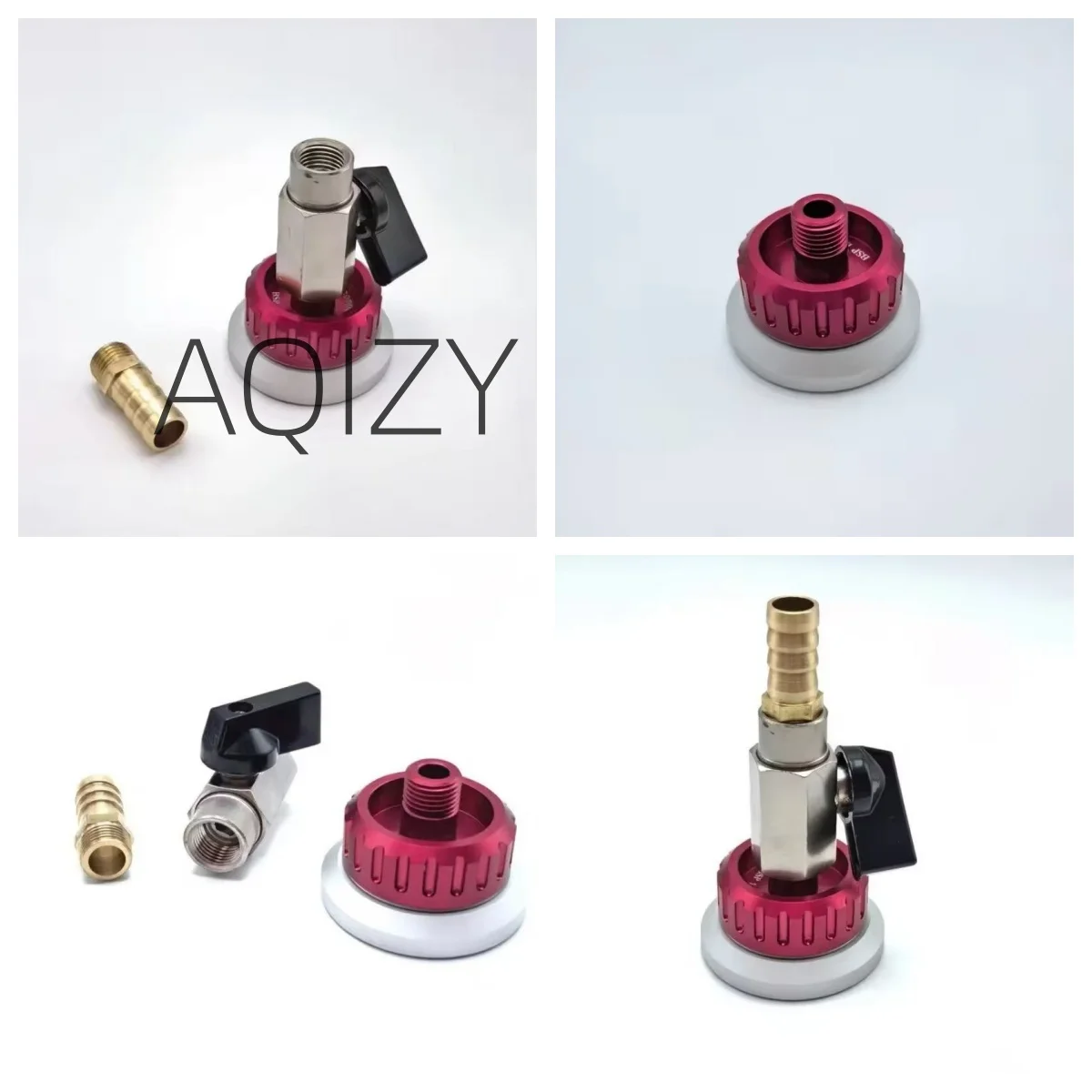 

Vacuum valve nozzle self sealing metal Reusable Vacuum Bag Connector for Prepreg Vacuum Process Carbon fiber resin infusion