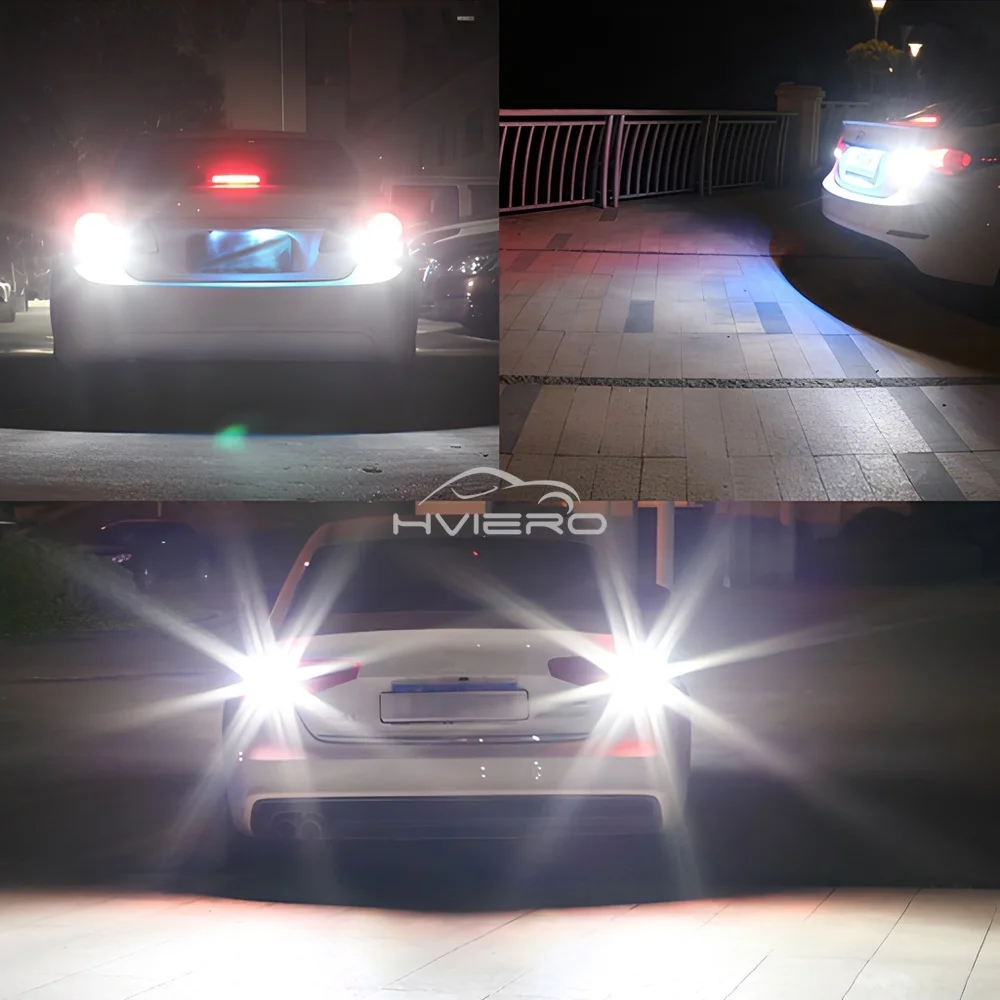 1/2/4/5/6x T15 W16W 4014 30/45SMD Car LED Bulb Trunk License Plate Lamp Ultra Bright Canbus Tail Reverse Brake Turn Signal Light
