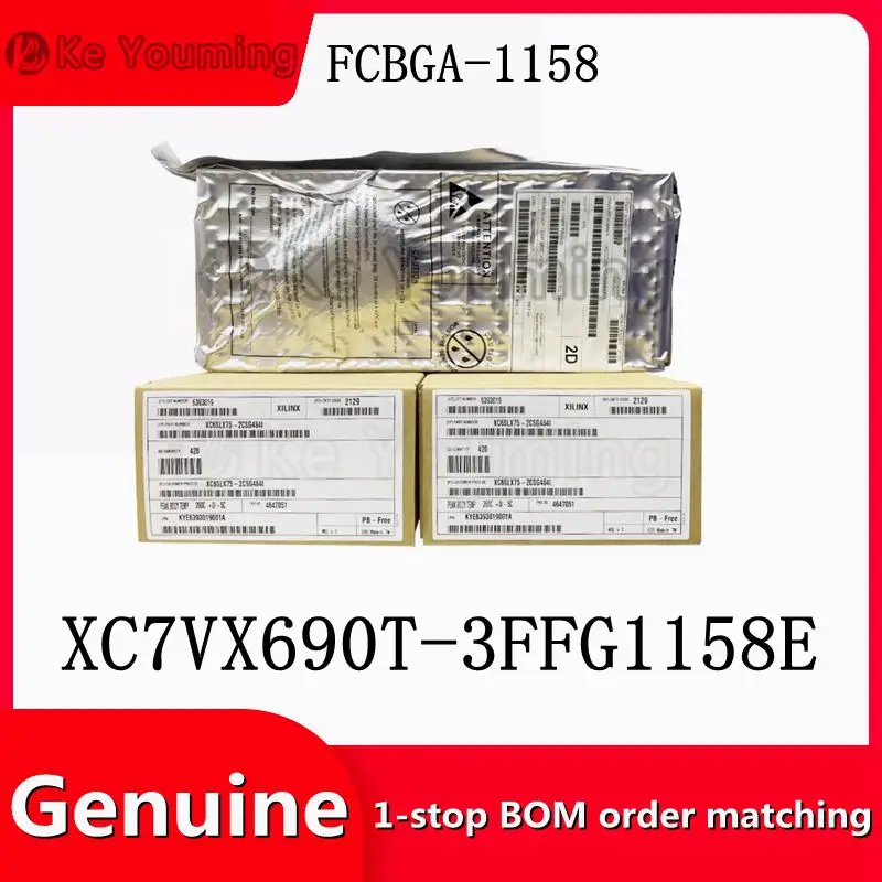 Integrated Circuit IC, Electronic Components, One-Stop BOM Distribution, XC7VX690T-3FFG1158E, FCBGA-1158, 1Pc