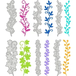 6pcs Flower Lace Metal Cutting Dies Maple Leaves Vines Leaves Pattern Template s for DIY Scrapbooking Greeting Cards Making