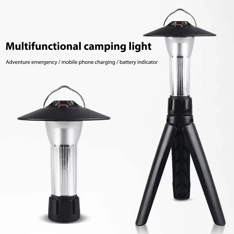 Outdoor Camping Light Portable Lantern USB Camping Light Rechargeable 5 Lighting Modes LED Emergency Flashlights