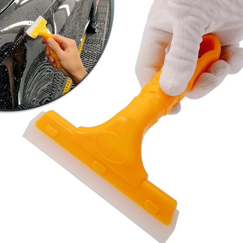 Silicone Wiper Car Windshield Scraper Car Soap Liquid Cleaning Wiper Household Hand-held Windshield Cleaning Tool Accessories