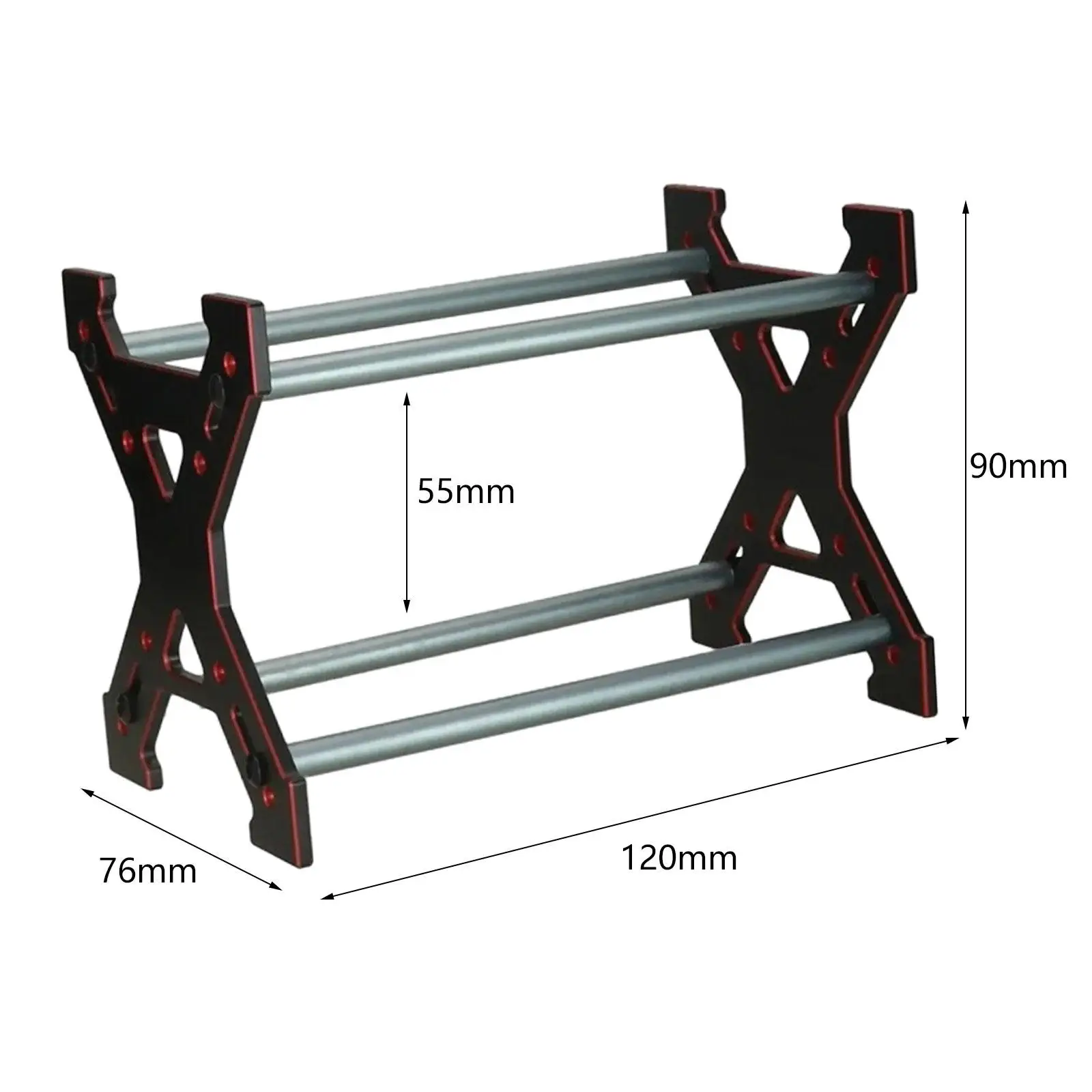 Estante de neumáticos de coche RC para coche de escalada a escala 1/24 1/18, llanta de rueda de 1 pulgada y 1,1 pulgadas