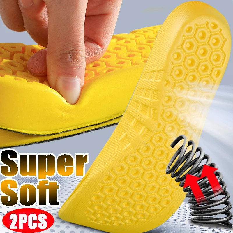 EVA Shock Absorption Sport Insoles Memory Foam Insole Foot Support Shoe Pads Breathable Orthopedic Feet Care Insert Sole Cushion