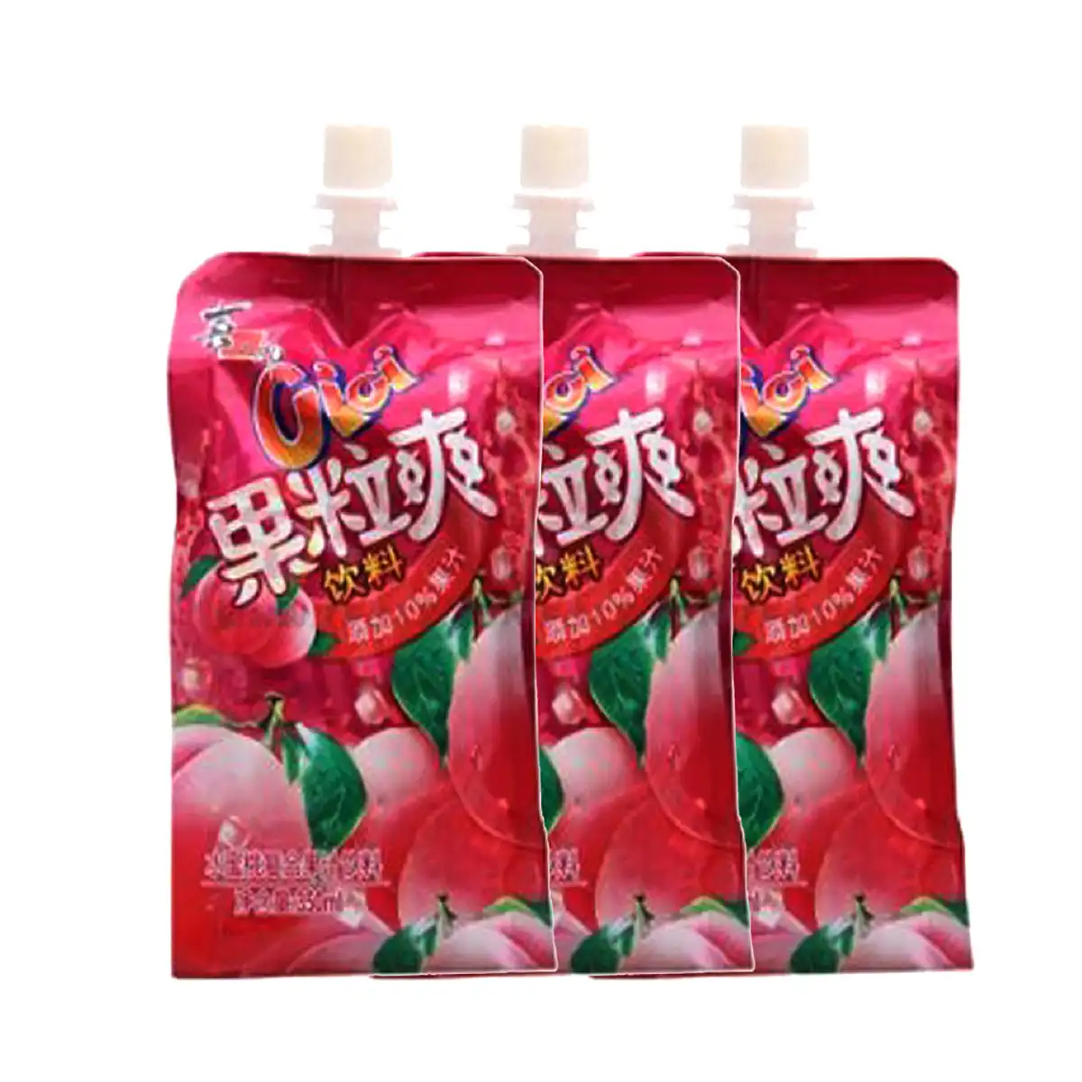 Makanan kuat penghisap buah Jelly minuman rasa persik 350ml X3 pak