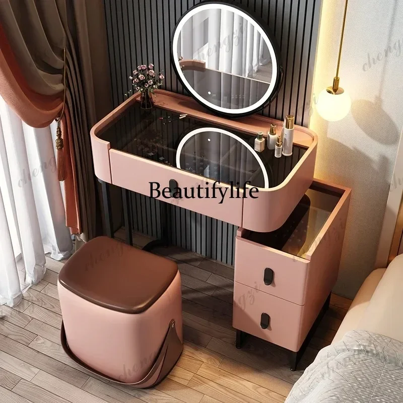 X173 Minimal Luxury Dressing Table Girl Organizer Makeup Room Dressing Table High End Texture Coiffeuse De Chambre Bedroom Furni