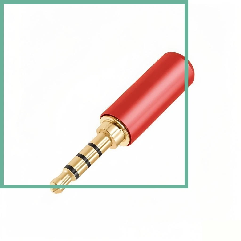 3.5mm Plug Four Pole Headphone Audio Connector 4-section Tail Computer Soldering Audio Head Soldering Multi Color Shell E3