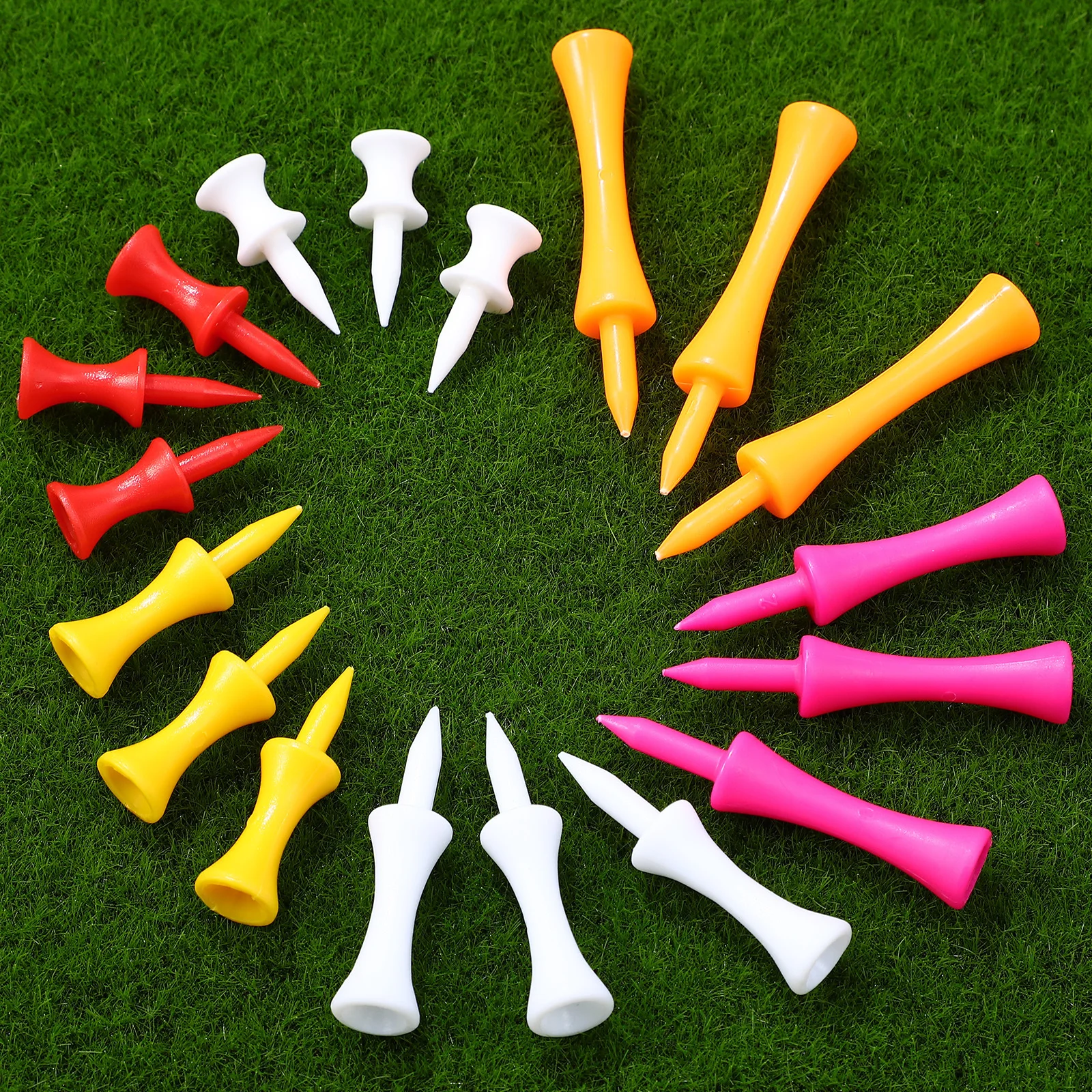 

120 pcs Castle Tees Plastic Golf Training Tools For Outdoor Indoor Practice, Golf Ball Practice Stands Accessories