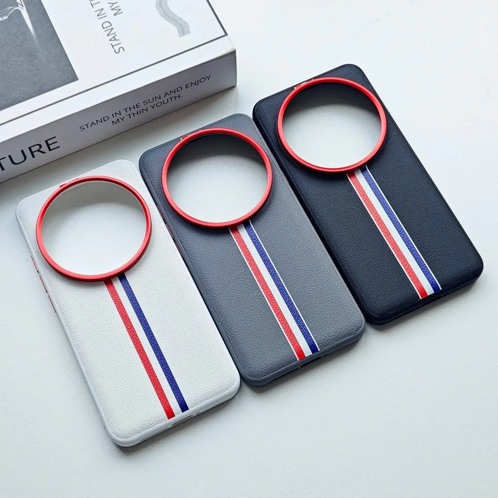 

Чехол для Xiaomi Mi 15 Ultra, роскошный чехол из искусственной кожи, крутой трек, защитная задняя крышка, чехол для Xiaomi Mi 15 pro 14 13 Ultra Shell