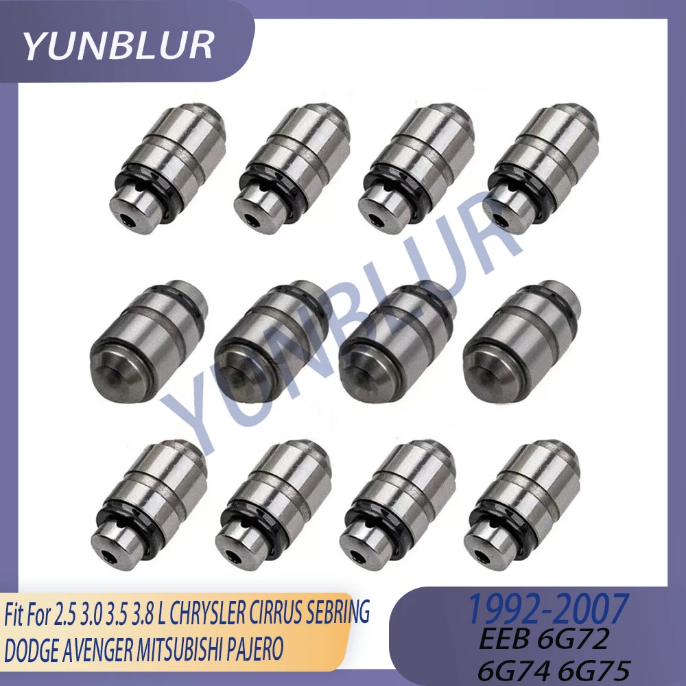 Engine 12x Rock Arm / 12x Valve Lifter Fit 2.5 3.0 3.5 3.8 L GAS EEB 6G72 6G74 6G75 For CHRYSLER SEBRING DODGE MITSUBISHI PAJERO view 2